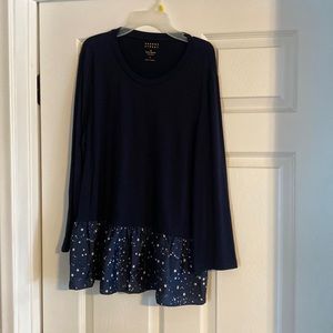 Kate spade Broome Street blouse size L Navy